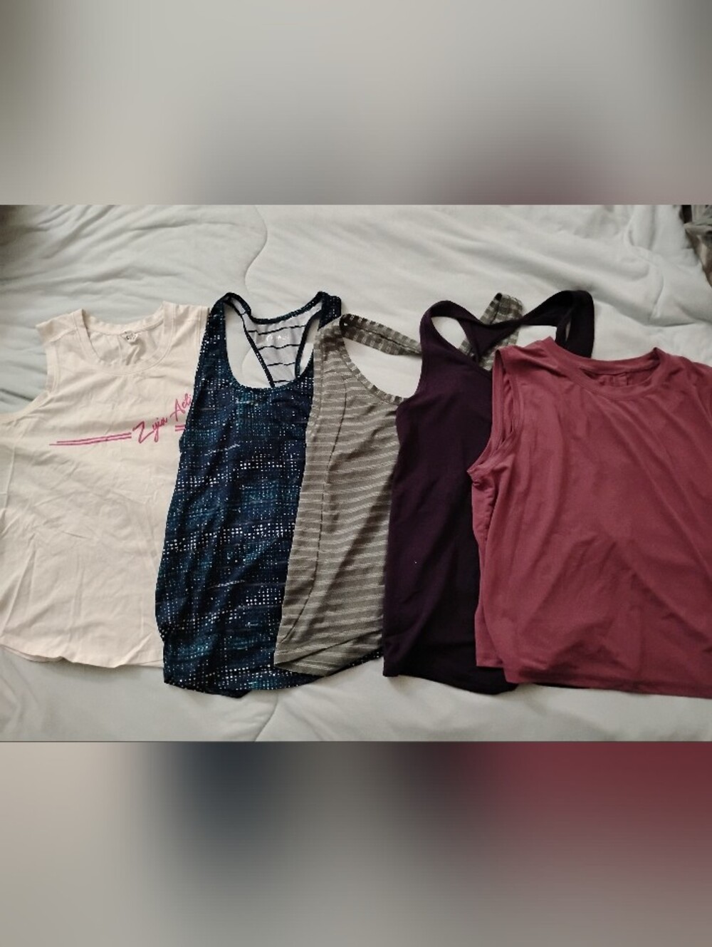 Set of 5 Zyia Active Tank Tops Women's